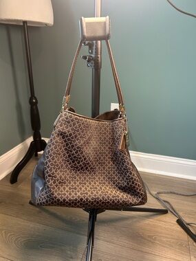 Coach Madison Phoebe Needlepoint Op Art